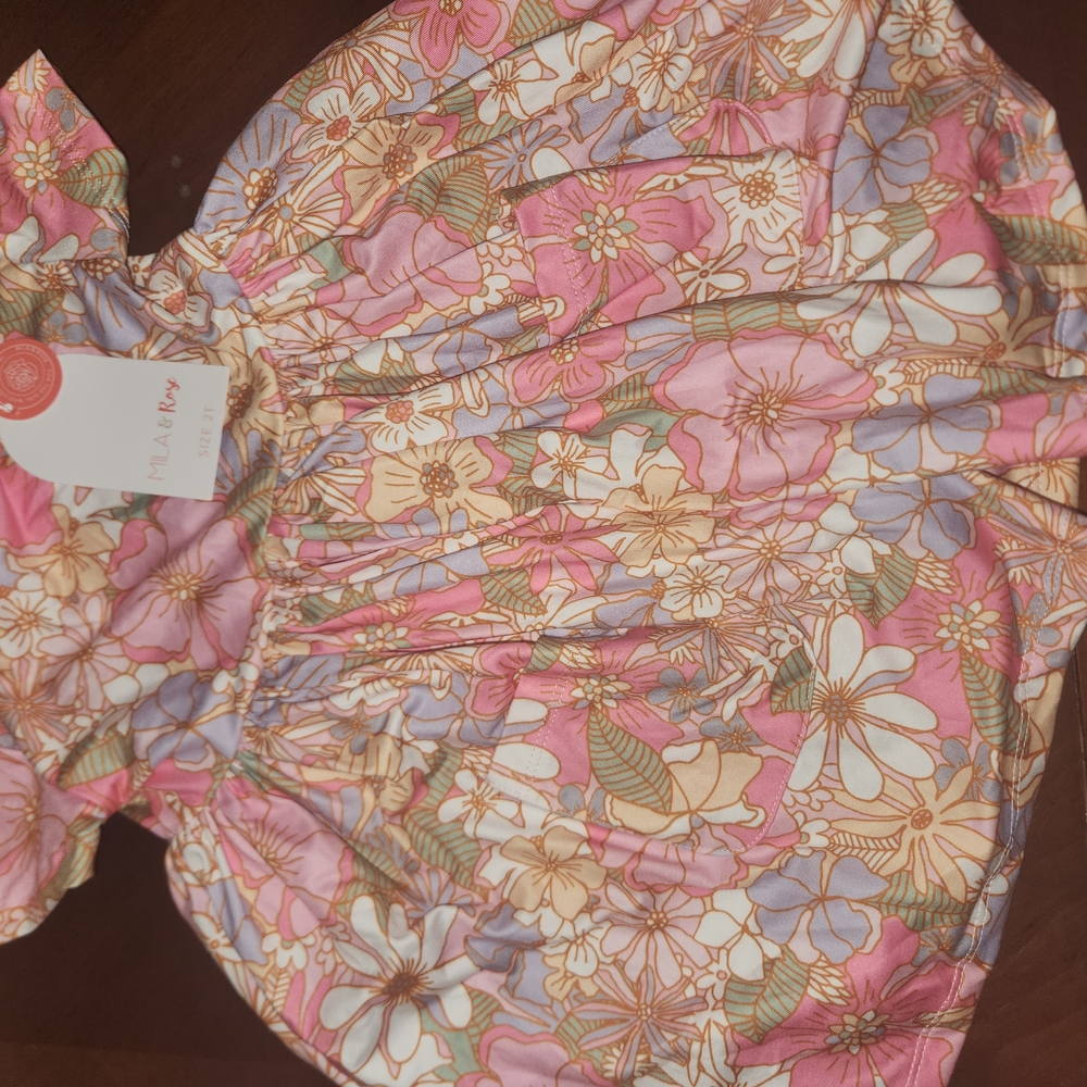 Mila & Rose Whats Up Buttercup Short Sleeve Twirl Dress